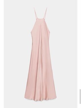 Zara satin gown with slight train